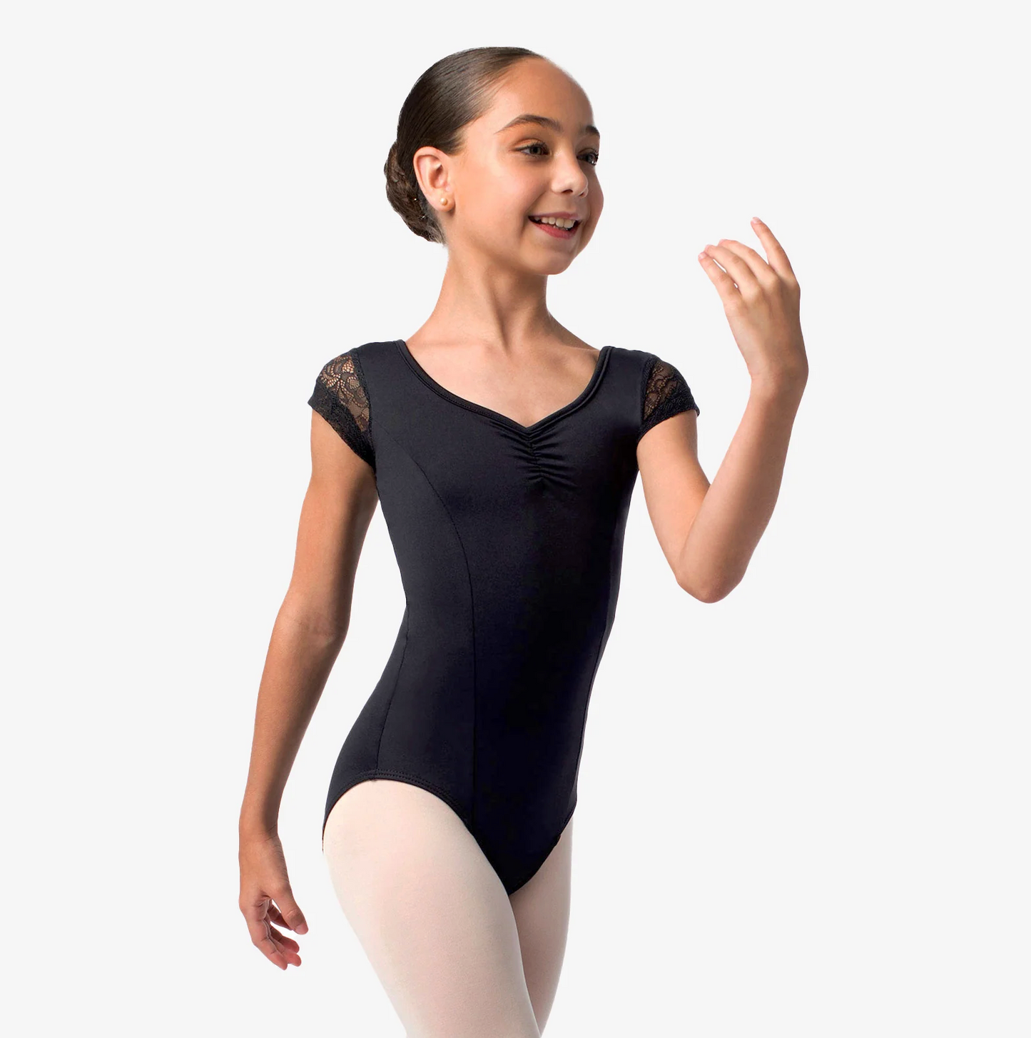 Floral Lace Cap Sleeve Leotard SL139 by So Danca