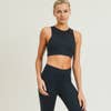 Sweetheart Ribbed Mesh Sports Bra by Mono B
