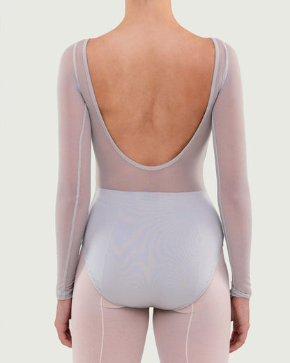 Mesh Long Sleeve Leotard by Bullet Pointe