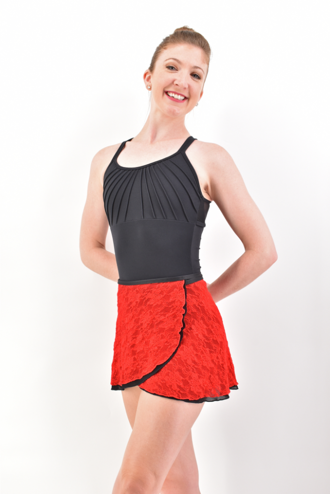 Diane Lace Reversible 2 in 1 Skirt by AK Dancewear