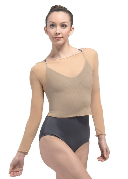 Natasha Mesh Pull Over Top by Ballet Rosa