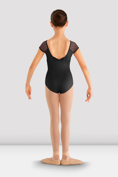 Girls Heart Mesh Cap Sleeve Leotard CL8192 by Bloch