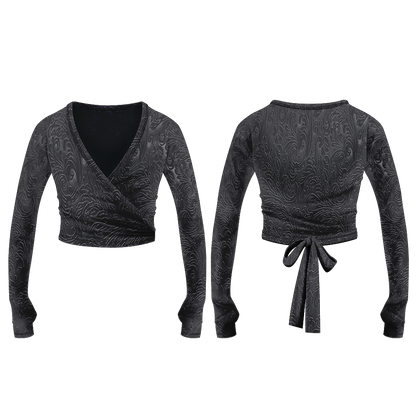 Velvet Crossover Wrap by Danse de Paris