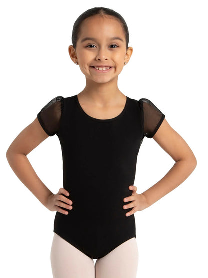 Puff Sleeve Keyhole Back Leotard - Girls 11311C by Capezio