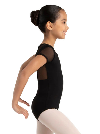 Puff Sleeve Keyhole Back Leotard - Girls 11311C by Capezio