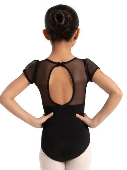 Puff Sleeve Keyhole Back Leotard - Girls 11311C by Capezio