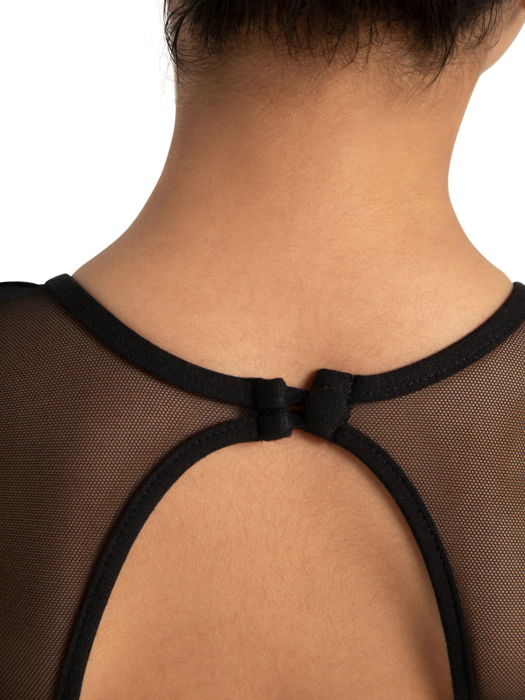 Puff Sleeve Keyhole Back Leotard - Girls 11311C by Capezio