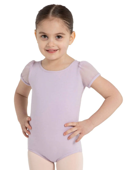 Puff Sleeve Keyhole Back Leotard - Girls 11311C by Capezio