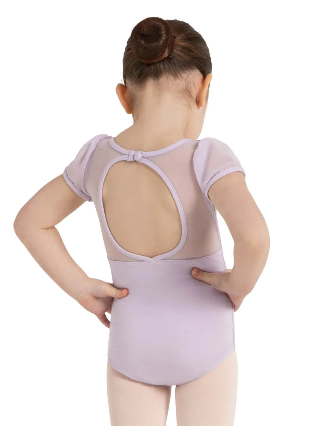 Puff Sleeve Keyhole Back Leotard - Girls 11311C by Capezio