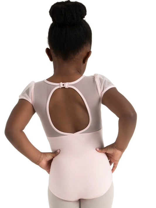 Puff Sleeve Keyhole Back Leotard - Girls 11311C by Capezio