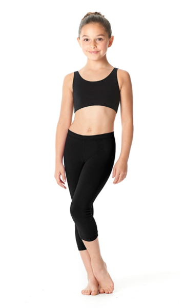 Brushed Cotton Capri Dance Leggings LUB234C by Lulli Dancewear