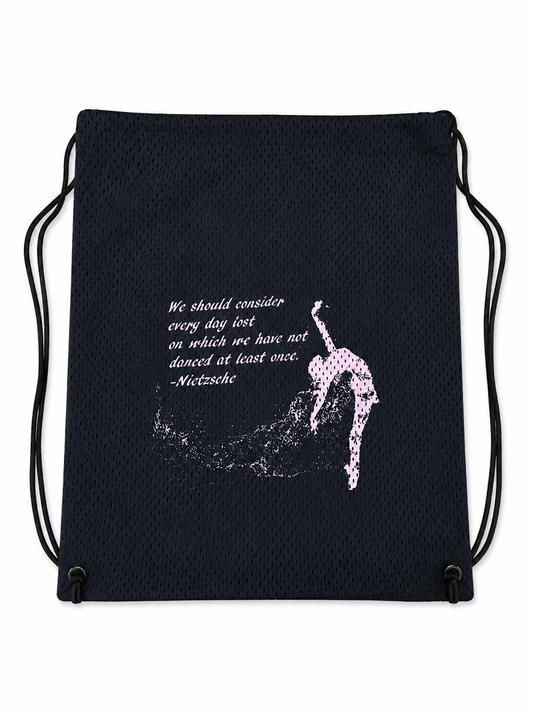 Pointe Shoe Mesh Bag: Nietzsche (Navy Blue)