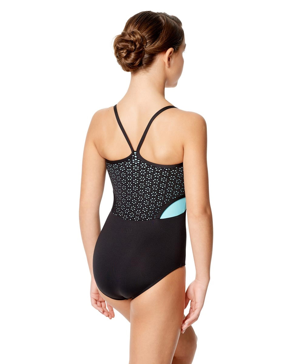 Katia Two Color Laser Cut Leotard LUF608C by Lulli