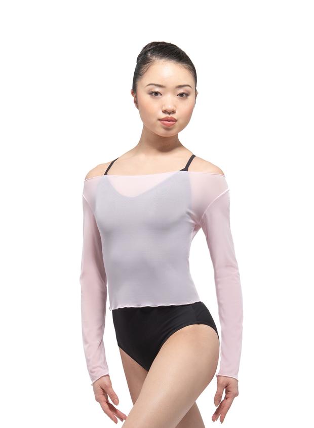 Natasha Mesh Pull Over Top by Ballet Rosa