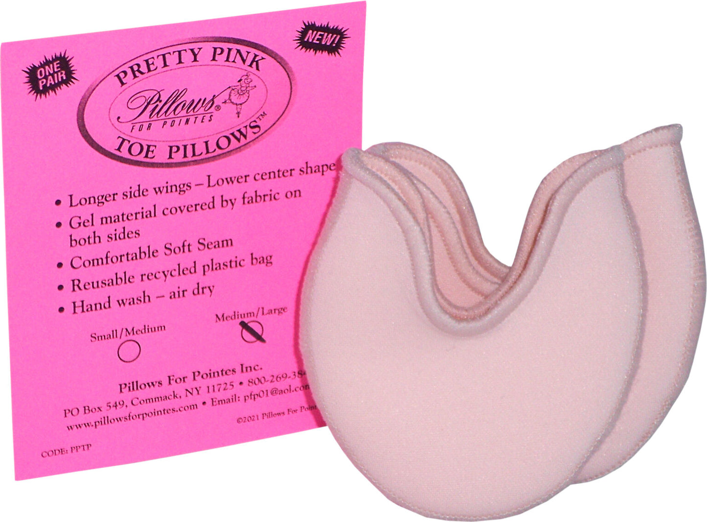 Pretty Pink Toe Pillows by Pillows for Pointes
