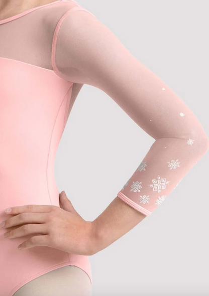 Boat Neck Mesh 3/4 Sleeve Leotard M60002C by Mirella