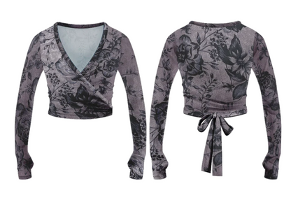 Velvet Crossover Wrap by Danse de Paris