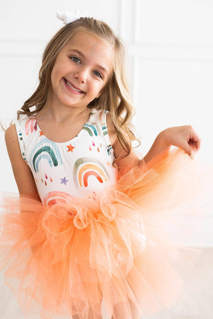 Tonal Rainbow Tank Tutu Leotard by Mila & Rose