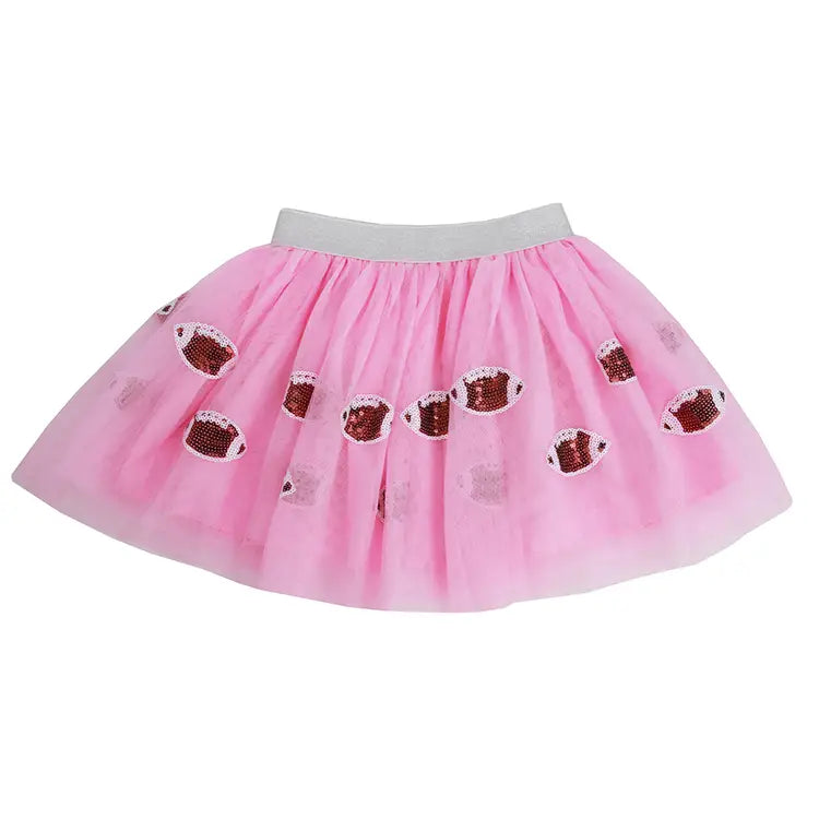 Pink Sequin Football Tutu  by Sparkle Sisters