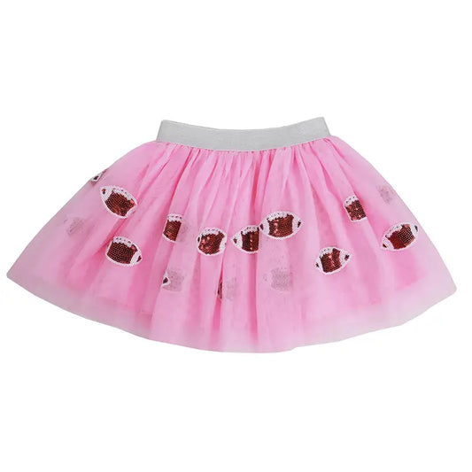 Pink Sequin Football Tutu  by Sparkle Sisters
