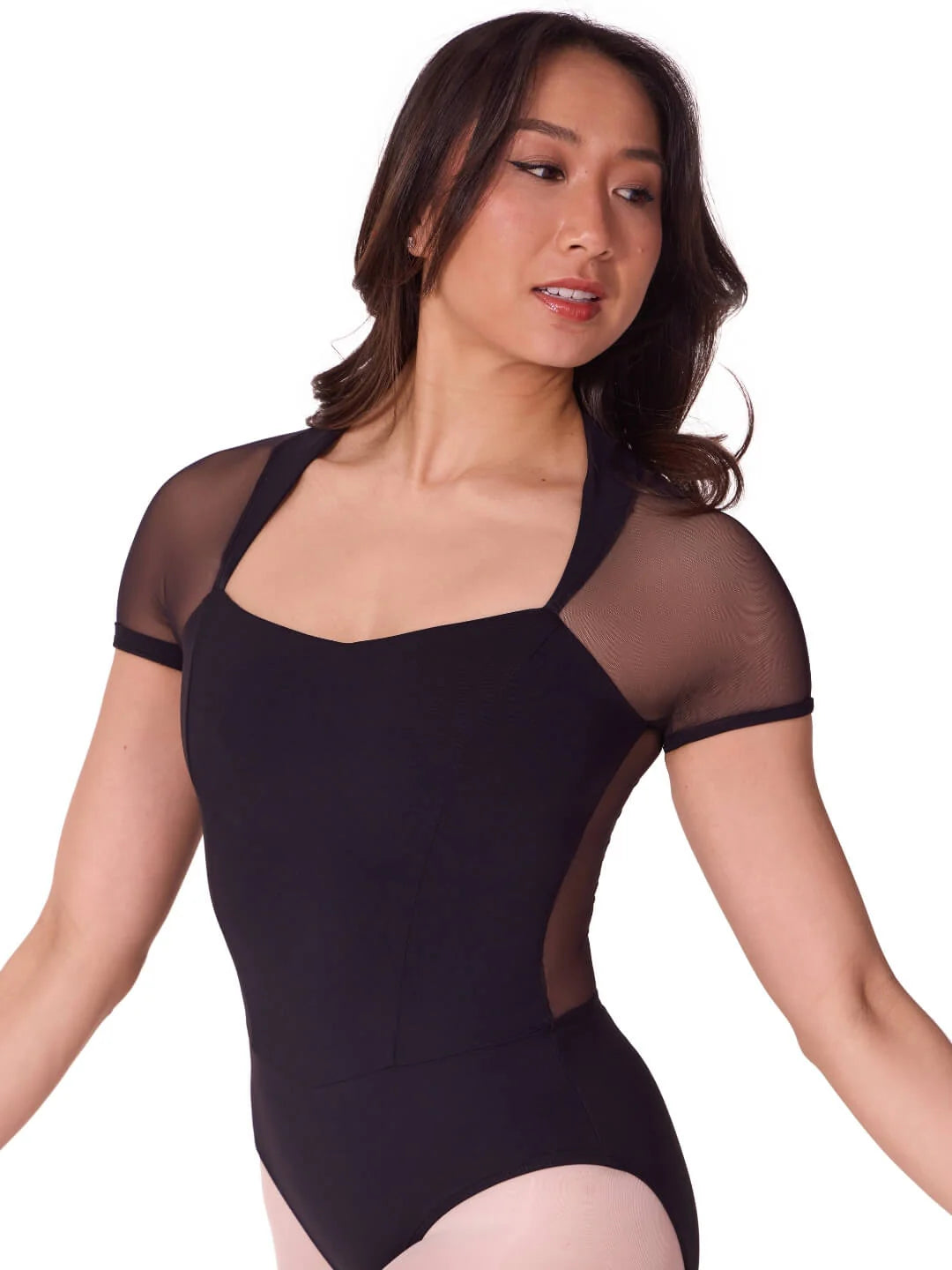 Soft Elegance Corset Short Sleeve Leotard EL108W by Capezio