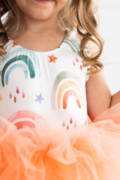 Tonal Rainbow Tank Tutu Leotard by Mila & Rose